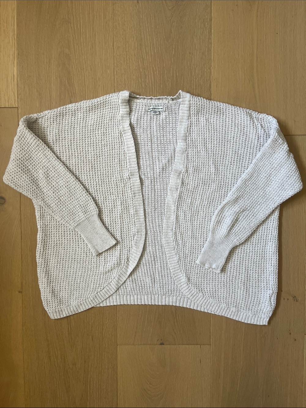 American Eagle Outfitters Knit Cardigan in White Cream Women's XXS